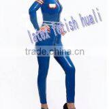 100%handmade natural Latex catsuit Latex dress