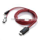 MHL Micro USB to HD MI 1080P HDTV Cable Adapter for Samsung Galaxy S5 Note3 New thumbnail-3
