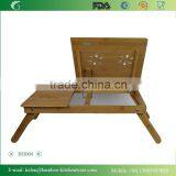 BH004/FLGB/FDA Eco-friendly Bamboo Wooden Portable Folding Laptop Desk Portable Furniture thumbnail-3