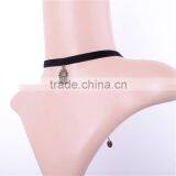 Li Bingbing Gothic Velvet Choker Necklace Female Necklace With Sun thumbnail-3