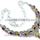 Gemstone Wholesale Jewelry Websites Designer Sterling Silver Necklaces thumbnail-1