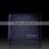 Black Bifold Leather Card Wallet for Men OEM ODM Name Card Wallet
