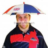 umbrella hat with Britain flag print