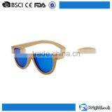 China Wholesale Factory Eagle Eye Frame Bamboo Polarized Wood Sunglasses