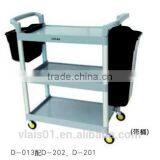 Small professional 3 layers trolley cart