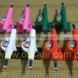 356 Aluminum Hangers 4140 Chromoly Steel Axles, New 5.5" Flounder Colorfully Skateboard Trucks thumbnail-1