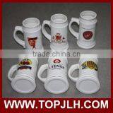 Logo Custom Non-disposable Ceramic Beer Mug 22oz Cup White Mug thumbnail-1