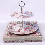 Luxury Yiwu Double Layer Plate Fine Porcelain Dinner Plate Set With Gift Box Plate for Weeding