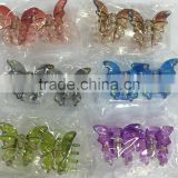 Women Hair Accessories Plastic Colorful Butterfly Hair Clip Wholesale Hot selling