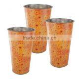 FB0001 Flower Galvanized Metal Bucket With Handle Pot Planter thumbnail-3