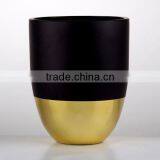 2017 Popular Elegant Black and Gold Decorative Glass Vase thumbnail-5