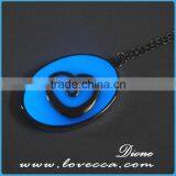 Night Ligh Glow in the Dark Necklace Fluorescent Hollow Locket Cage Glow In The Dark For Women thumbnail-3