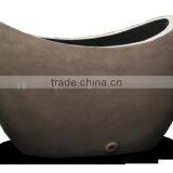 Oval Lightweight Cement Pots, Small Concrete Pots, GRC Planter thumbnail-1