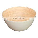 Clear Bamboo Salad Bowls, Lacquered Bamboo Bowls thumbnail-5