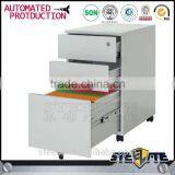 Grey Color Under Desk Small 3 Drawer Mobile Metal File Cabinet on Sale thumbnail-3