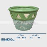 Vietnamese Ceramic Sandblasting Mini Flower Pot BN-M095 thumbnail-6