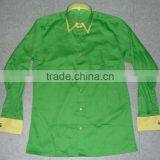 Offier Men's 100% Cotton Twill Casual Long Sleeve Shirt With Embroidery thumbnail-4