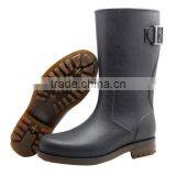 Custom Logo Waterproof Shiny Black Neoprene Rain Hunting Boots thumbnail-5