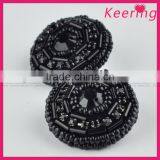 Keering New Arrival Black Handmade Sew on Decorative Buttons for Fur Coat WBKA-302 thumbnail-2