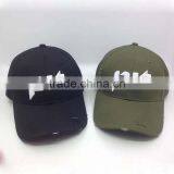 100%Cotton Distressed Baseball Cap Custom Color And Logo thumbnail-4