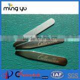 2.25" 2.5" 2.75" 3" Plated Surface Personalized Collar Stays thumbnail-1