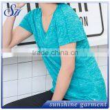 High Quality Gym Workout Yoga Short Sleeve T-shirt thumbnail-1