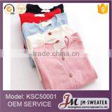 High Quality Custom Plain Blank Navy Blue Knitted Kids Girls Cardigan Sweaters thumbnail-6