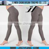 Custom Women Middle Waist Slim Fit Plain Leggings for Wholesale thumbnail-1