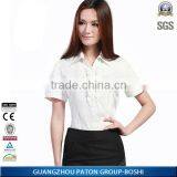 2015 Latest Fashion Light Blue Women Shirt And Short Set For Office Wear thumbnail-1