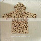 Wholesale Baby Kids Children Hooded Flannel Fleece Bathrobe thumbnail-2