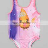 New Summer Girl Beachwear With Princess Goldfish One-Piece Girl Swimsuit Child Wear G-NP-S905-324 thumbnail-1