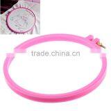 High Quality Embroidery Tools Fuchsia Plastic Punch Needle Hoop thumbnail-3