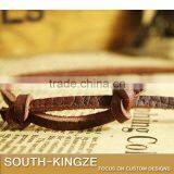 Guiene Leather Bronze Leaf Pendant thumbnail-1