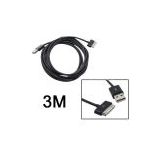 3M Long USB Cable Charger Cord For iPhone4, 4S, 3GS, iPod Nano Classic