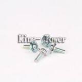 Steel blue zinc-plated combination screw with big washer