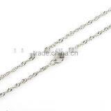 Stainless Steel Singapore Twisted Curb Chain Necklace DIY Waving Chain Jewelry,Unisex thumbnail-3