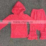 So Cute!Wholesale Girls Christmas Outfits With Minky Top and Minky Pants Gown Baby thumbnail-1