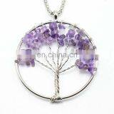 Fashion Tree of Life Jewelry Pendant With CZ Stone thumbnail-3