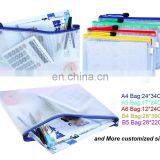 Plastic Mesh File Folder Custom Document Folder Clear Pvc Document Bags With Zipper for Documents and Receipt thumbnail-5