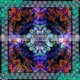 Fashion Flower Printed Silk Scarf