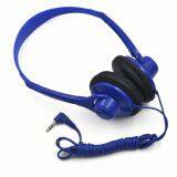 3.5mm Noise Cancellation Blue Airline Headset Headphone thumbnail-3