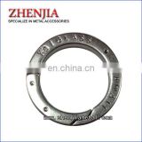 metal bag accessories metal logo flat gate O ring