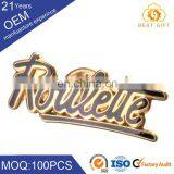 Cheap Durable Brass Stainless Steel Design Custom Metal Label for Handbag thumbnail-1