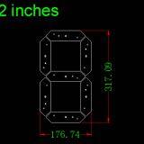 12 Inch Green Led Gas Price Sign thumbnail-2