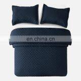 Elegant Winter Custom Lightweight Made Solid Dyed Plain Full Oversized King Size Quilted Bedspread Set For Home thumbnail-2