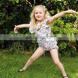 Baby Girls Cherry Pattern Romper 2019 New Summer Newborn Baby Girl Floral Romper Fly Sleeve Jumpsuit Lace Outfit Clothes Sunsuit thumbnail-1