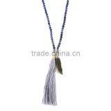 DY103 2016 Wholesale Feather Tassel Bead Necklace thumbnail-2