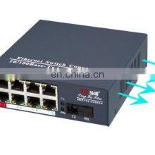 Industrial Grade 10/100M Single Mode Fiber Optic Media Converter 1 Fiber 8 RJ45 thumbnail-2