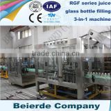3500 bottles per hour glass bottle juice hot filling production line