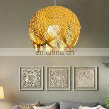 Best Price Lovely Bamboo Lampshade Curved Lines Decorate the Room Wicker Lamp Shades Wedding Light in Bulk Vietnam Supplier thumbnail-3